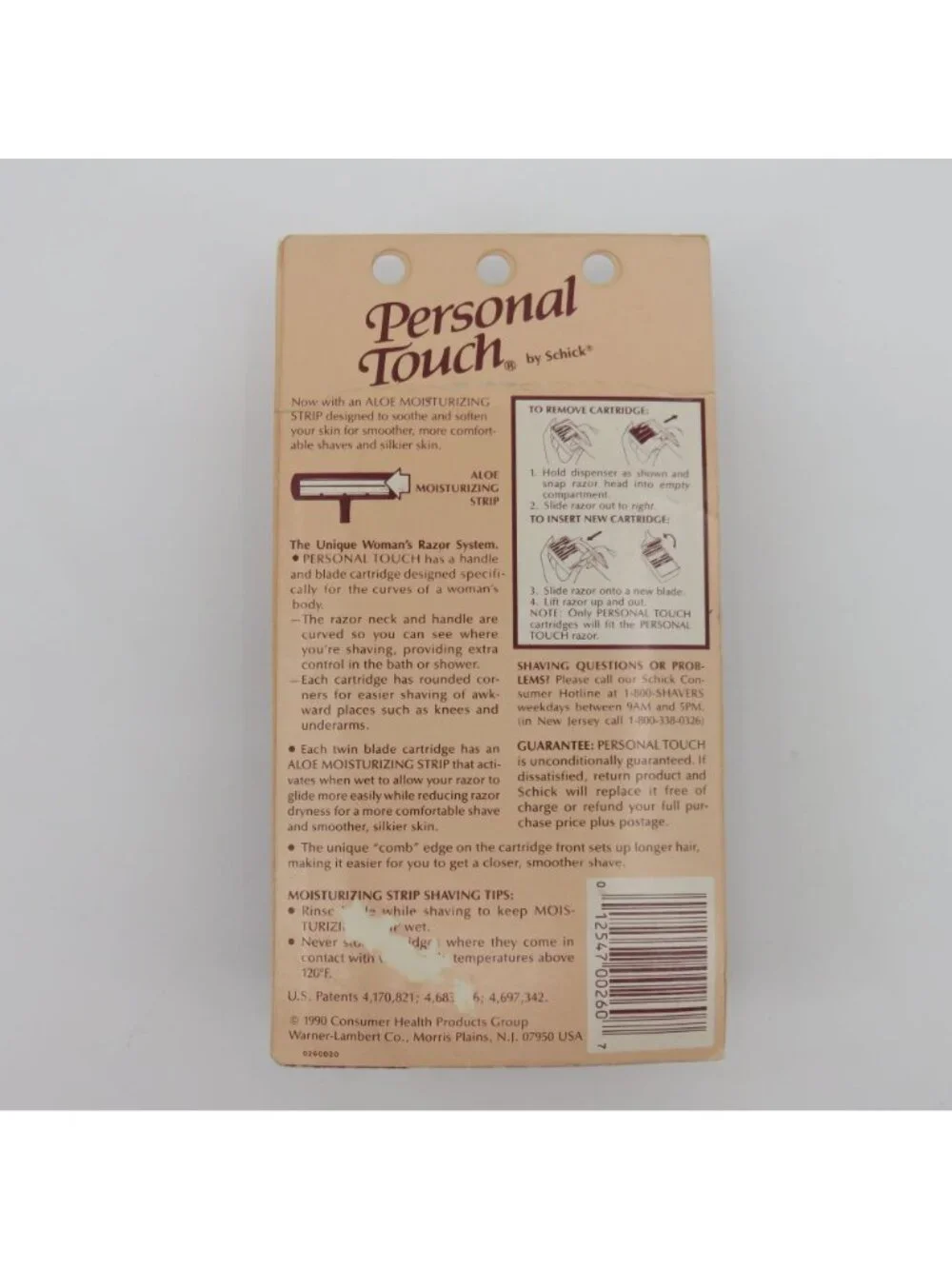 VTG Personal Touch by Schick Womens Shaving Razor 1990 Deadstock NEW In Package